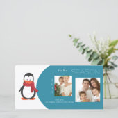 ペンギンの青い休日の写真カード シーズンカード (スタンド正面)