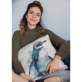 ペンギンの青い水色 クッション
