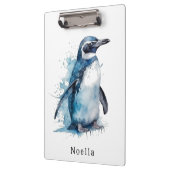 ペンギンの青い水色 クリップボード (左)