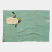 ペンギンの青い礁湖タオル キッチンタオル (横)