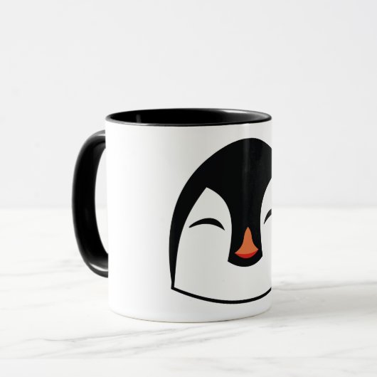 ペンギンの顔 マグカップ (正面左)