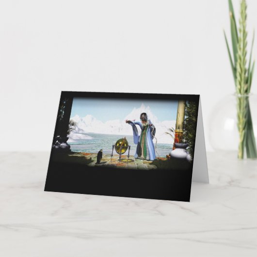 ペンギンの魔法および冬の魔法使い カード (正面)