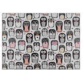 ペンギンの鳥のイラストレーションの背景 カッティングボード (正面)