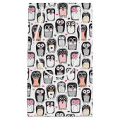 ペンギンの鳥のイラストレーションの背景 スモールペーパーバッグ (正面)