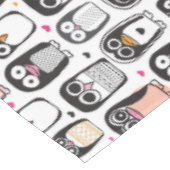 ペンギンの鳥のイラストレーションの背景 テーブルクロス (アングル)