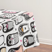 ペンギンの鳥のイラストレーションの背景 テーブルクロス (インサイチュ)