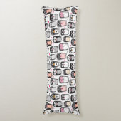 ペンギンの鳥のイラストレーションの背景 ボディピロー (正面縦)