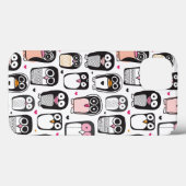 ペンギンの鳥のイラストレーションの背景 Case-Mate iPhoneケース (裏面 (横))