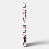 ペンギンの鳥のイラストレーションの背景 Case-Mate iPhoneケース (裏面 / 左)
