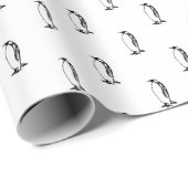 ペンギンの鳥類 ラッピングペーパー (ロールコーナー)