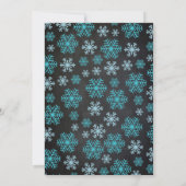 ペンギンの1歳誕生日招待状 黒板 招待状 (裏面)