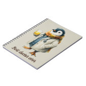 ペンギンの「ベストドクター賞」冬デザイン ノートブック (左側)