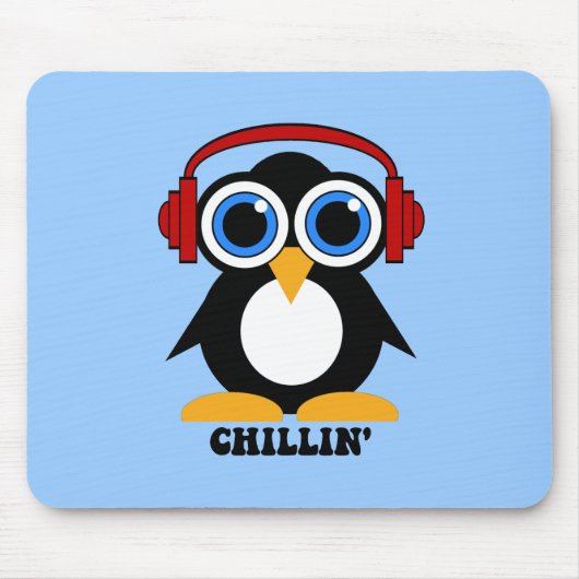 ペンギンのchillin マウスパッド (正面)