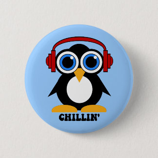 ペンギンのchillin 缶バッジ
