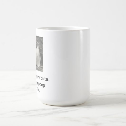 ペンギンはかわいい、しかし彼らのウンチの臭いです コーヒーマグカップ (中央)