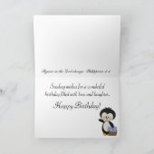 ペンギンはカードハッピーバースデー微笑します カード (内部)