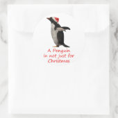 ペンギンはクリスマスのステッカーだけではない ラウンドシール (バッグ)