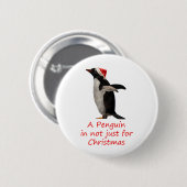 ペンギンはクリスマスバッジだけではない 缶バッジ (正面&裏面)