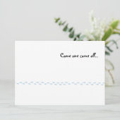 ペンギンはパーティの招待状を印刷します 招待状 (スタンド正面)