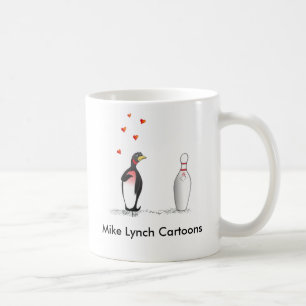 ペンギンはボーリングをするマグを愛します コーヒーマグカップ