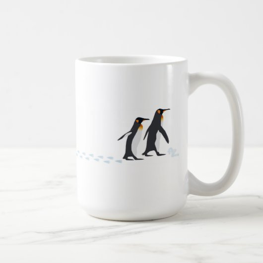 ペンギンはマグを印刷します コーヒーマグカップ (右)
