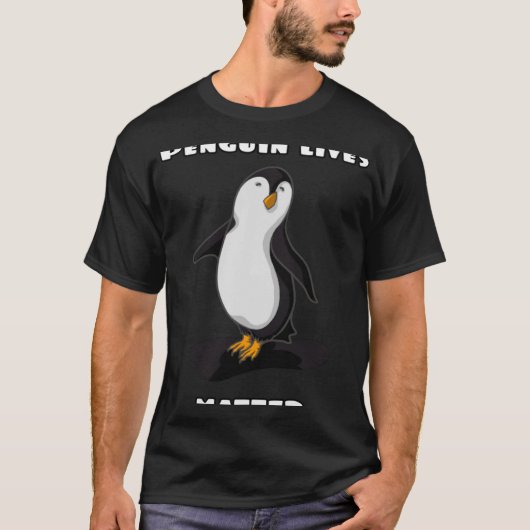 ペンギンはマットに住んでいる Tシャツ (正面)
