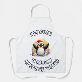 ペンギンは友達クールだ」かわいいペンギンApro エプロン
