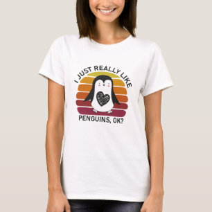 ペンギンは本当に好き? Tシャツ