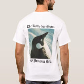 ペンギンは死にます Tシャツ (裏面)