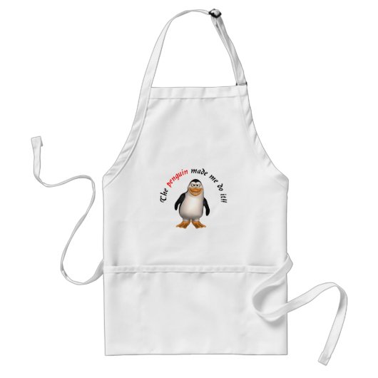 ペンギンは私にそれをさせます! エプロン (正面)