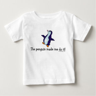 ペンギンは私にそれをさせます! ベビーTシャツ