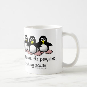 ペンギンは私の正気を盗みます コーヒーマグカップ