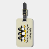 ペンギンは私の正気を盗みます ラゲッジタグ (正面縦)