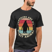 ペンギンは私の精神動物のTシャツ Tシャツ (正面)