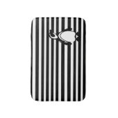 ペンギンは縞で飾り、 バスマット (正面縦)