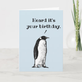 ペンギンは「誕生日だって聞いたカジュアル」 カード