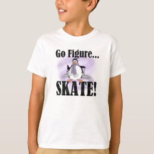 ペンギンはTシャツフィギュアスケートの行きます Tシャツ