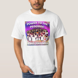 ペンギンへの力! 白いTシャツ Tシャツ