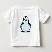 ペンギンよくはしゃぐベビーTシャツ ベビーTシャツ (裏面)