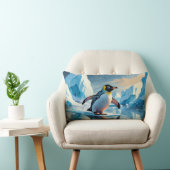 ペンギンをテーマにした ランバークッション (椅子)