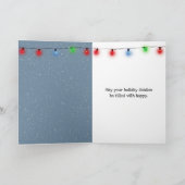 ペンギンを使ったシロクマそり シーズンカード (内部)