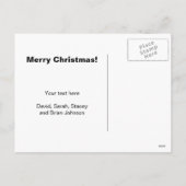 ペンギンを使った皮肉なクリスマスおもしろいのポストカード シーズンポストカード (裏面)