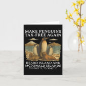 ペンギンを再び免税にするおもしろいペンギン カード (黄色い花)