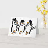 ペンギンを卒業 カード (黄色い花)