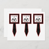 ペンギンを愛する夫婦の運命を決める3カップケーキ ポストカード (正面/裏面)