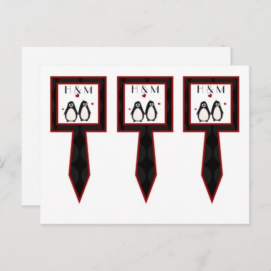 ペンギンを愛する夫婦の運命を決める3カップケーキ ポストカード (正面/裏面)