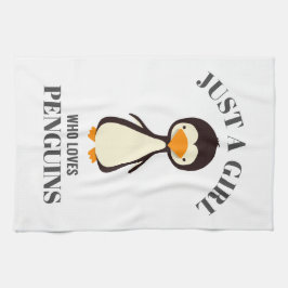 ペンギンを愛する女の子だ キッチンタオル