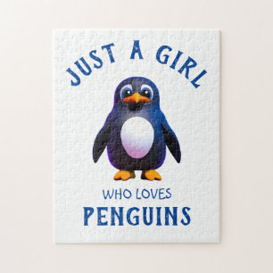 ペンギンを愛する女の子だ ジグソーパズル