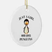 ペンギンを愛する女の子だ セラミックオーナメント (右)