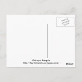 ペンギンを拾う ポストカード (裏面)